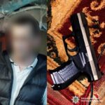 Вінничанин зброєю погрожував поліції: затримано.